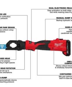 Milwaukee Tools Milwaukee M18™ FORCE LOGIC™ 6T Latched Linear Utility Crimper 2979-22 -Milwaukee Tool-shop 2979 22 3