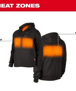 Milwaukee Tools Milwaukee M12 Black Heated Hoodie Kit 306B-21 17 Milwaukee Tools Milwaukee M12 Black Heated Hoodie Kit 306B-21 -Milwaukee Tool-shop 306b 21 6