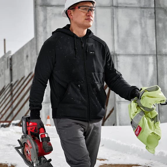 Milwaukee Tools Milwaukee M12 Black Heated Hoodie Kit 306B-21 8 Milwaukee Tools Milwaukee M12 Black Heated Hoodie Kit 306B-21 - Image 6