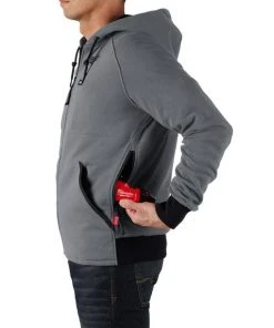 Milwaukee Tools Milwaukee M12 Gray Heated Hoodie Kit 306G-21 -Milwaukee Tool-shop 306g 21 7