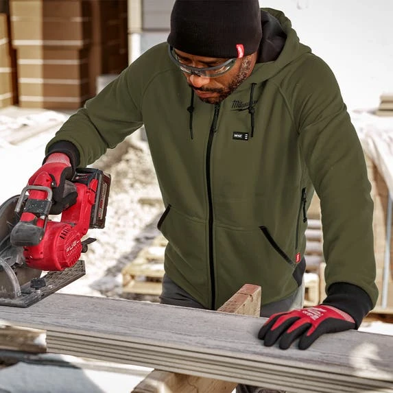 Milwaukee Tools Milwaukee M12 Green Heated Hoodie Only 306GN-20 8 Milwaukee Tools Milwaukee M12 Green Heated Hoodie Only 306GN-20 - Image 6