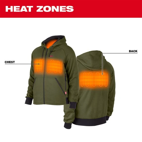 Milwaukee Tools Milwaukee M12 Green Heated Hoodie Only 306GN-20 9 Milwaukee Tools Milwaukee M12 Green Heated Hoodie Only 306GN-20 - Image 7