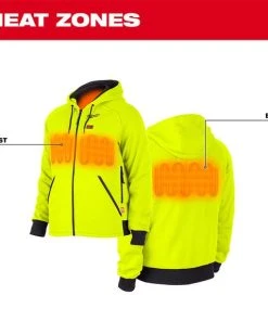 Milwaukee Tools Milwaukee M12 High-Visibility Heated Hoodie Only 306HV-20 -Milwaukee Tool-shop 306hv 3