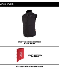 Milwaukee Tools Milwaukee M12 Women's Heated Black AXIS Vest 334B-20 13 Milwaukee Tools Milwaukee M12 Women's Heated Black AXIS Vest 334B-20 -Milwaukee Tool-shop 334b 20 5