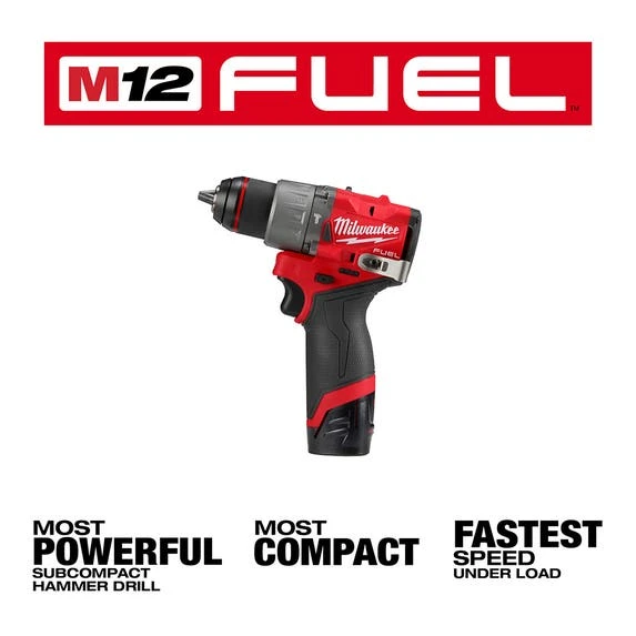 Milwaukee Tools Milwaukee M12 FUEL 1/2" Hammer Drill/Driver 3404-20 5 Milwaukee Tools Milwaukee M12 FUEL 1/2" Hammer Drill/Driver 3404-20 - Image 3