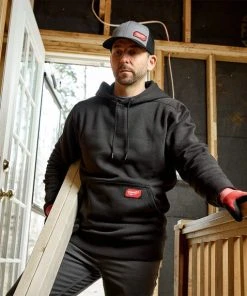 Milwaukee Tools Milwaukee Midweight Pullover Hoodie - Black 351B 12 Milwaukee Tools Milwaukee Midweight Pullover Hoodie - Black 351B -Milwaukee Tool-shop 351b 2x 1 6