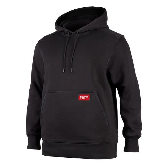Milwaukee Tools Milwaukee Midweight Pullover Hoodie - Black 351B 3 Milwaukee Tools Milwaukee Midweight Pullover Hoodie - Black 351B