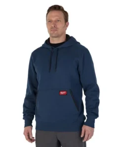 Milwaukee Tools Milwaukee Midweight Pullover Hoodie - Blue 351BL 9 Milwaukee Tools Milwaukee Midweight Pullover Hoodie - Blue 351BL -Milwaukee Tool-shop 351bl 3
