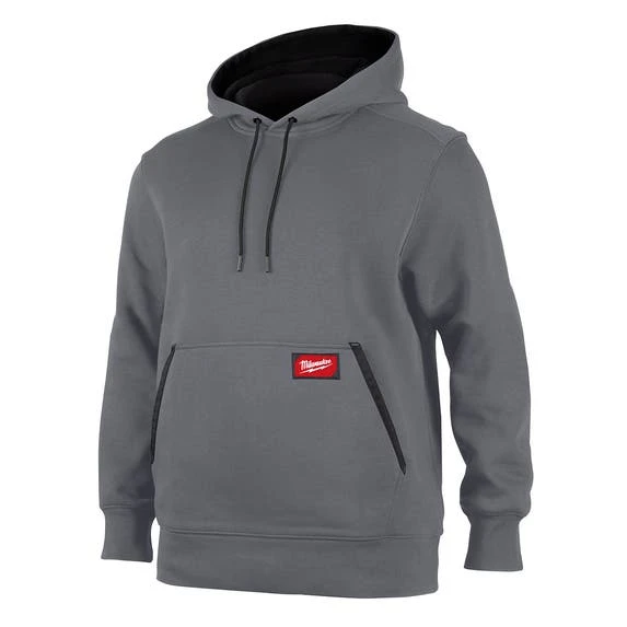 Milwaukee Tools Milwaukee Midweight Pullover Hoodie - Gray 351G 3 Milwaukee Tools Milwaukee Midweight Pullover Hoodie - Gray 351G