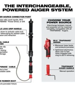 Milwaukee Tools Milwaukee M12™ TRAPSNAKE™ 4' Urinal Auger 3574-21 14 Milwaukee Tools Milwaukee M12™ TRAPSNAKE™ 4' Urinal Auger 3574-21 -Milwaukee Tool-shop 3574 21 8
