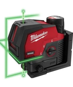 Milwaukee Tools Milwaukee M12 Green Cross Line & Plumb Points Laser Kit 3622-21