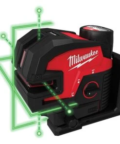 Milwaukee Tools Milwaukee M12™ Green Cross Line & 4-Points Laser Kit 3624-21
