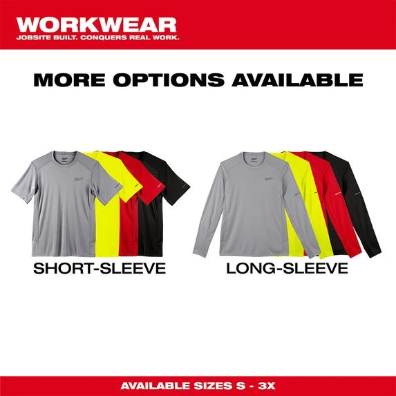 Milwaukee Tools Milwaukee WORKSKIN Lightweight Short Sleeve Performance Shirt - Black 414B 5 Milwaukee Tools Milwaukee WORKSKIN Lightweight Short Sleeve Performance Shirt - Black 414B - Image 3