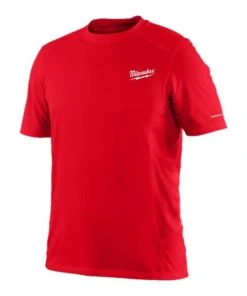 Milwaukee Tools Milwaukee WORKSKIN Lightweight Short Sleeve Performance Shirt - Red 414R
