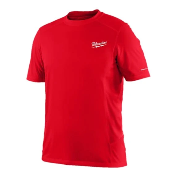 Milwaukee Tools Milwaukee WORKSKIN Lightweight Short Sleeve Performance Shirt - Red 414R 3 Milwaukee Tools Milwaukee WORKSKIN Lightweight Short Sleeve Performance Shirt - Red 414R