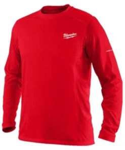 Milwaukee Tools Milwaukee WORKSKIN Lightweight Long Sleeve Performance Shirt - Red 415R