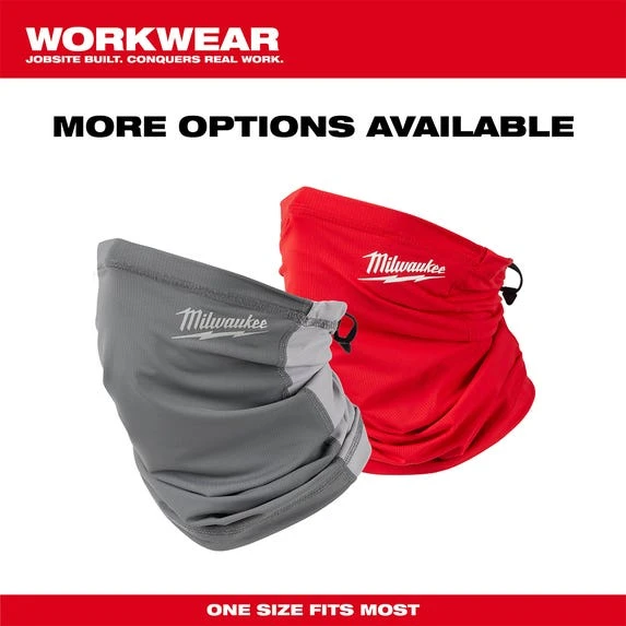 Milwaukee Tools Milwaukee WORKSKIN Performance Neck Gaiter - Gray 424G 8 Milwaukee Tools Milwaukee WORKSKIN Performance Neck Gaiter - Gray 424G - Image 6