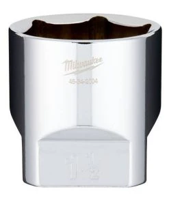 Milwaukee Tools Milwaukee 1/2" Drive 1-1/2" Standard 6-Point Chrome Socket 45-34-2004
