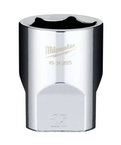 Milwaukee Tools Milwaukee 1/2" Drive 25mm Standard 6-Point Chrome Socket 45-34-2025