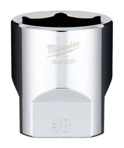Milwaukee Tools Milwaukee 1/2" Drive 30mm Standard 6-Point Chrome Socket 45-34-2030