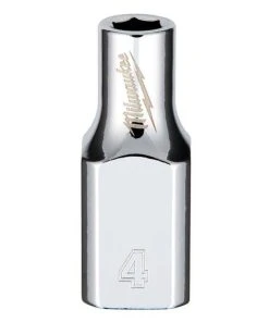 Milwaukee Tools Milwaukee 1/4" Drive 4mm Standard 6-Point Chrome Socket 45-34-4000