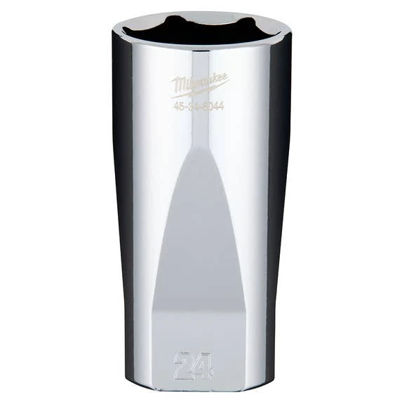 Milwaukee Tools Milwaukee 3/8" Drive 24mm Deep 6-Point Chrome Socket 45-34-8044 3 Milwaukee Tools Milwaukee 3/8" Drive 24mm Deep 6-Point Chrome Socket 45-34-8044
