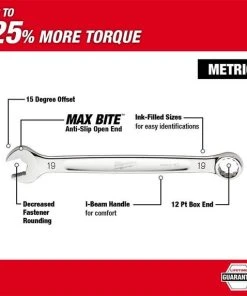 Milwaukee Tools Milwaukee 28MM Metric Combination Wrench 45-96-9528 7 Milwaukee Tools Milwaukee 28MM Metric Combination Wrench 45-96-9528 -Milwaukee Tool-shop 45 96 9507 2 7