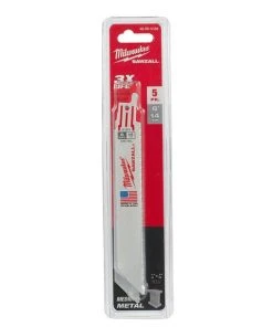 Milwaukee Tools Milwaukee 6" 14 TPI Thin Kerf SAWZALL Blades (5 Pack) 48-00-5182 5 Milwaukee Tools Milwaukee 6" 14 TPI Thin Kerf SAWZALL Blades (5 Pack) 48-00-5182 -Milwaukee Tool-shop 48 00 5182 2