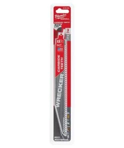 Milwaukee Tools Milwaukee 9" 6 TPI The Wrecker With Carbide Teeth Sawzall Blades (3 Pack) 48-00-5342