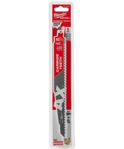 Milwaukee Tools Milwaukee 9" 5 TPI Ax Carbide Sawzall Reciprocating Saw Blade (5 Pack) 48-00-5526