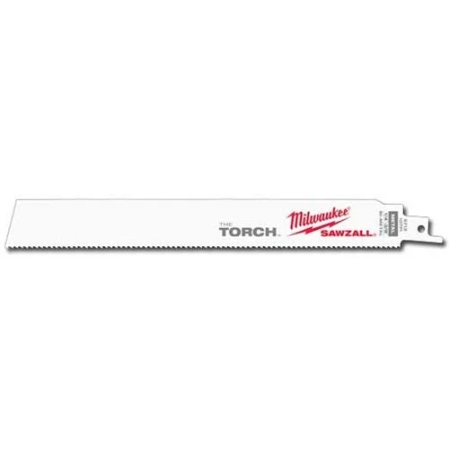 Milwaukee Tools Milwaukee 9" 14 TPI Sawzall Torch Metal Demolition Blade (Each) 48-01-7787 3 Milwaukee Tools Milwaukee 9" 14 TPI Sawzall Torch Metal Demolition Blade (Each) 48-01-7787