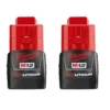 Milwaukee Tools Milwaukee M12 Redlithium CP 1.5Ah Battery (2 Pack) 48-11-2411 -Milwaukee Tool-shop 48 11 2411 tsjbioaptrib3smc