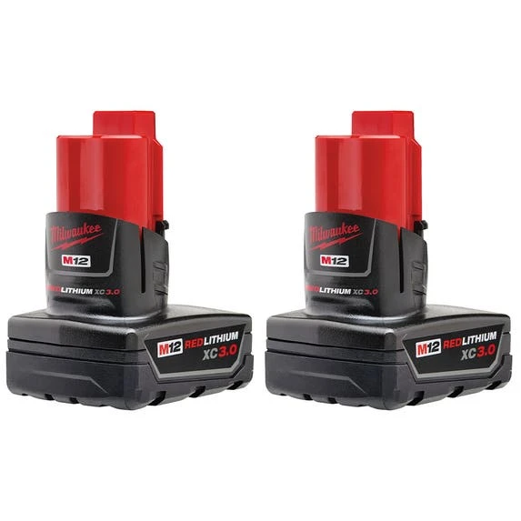 Milwaukee Tools Milwaukee M12 REDLITHIUM XC Battery 2-Pack 48-11-2412 3 Milwaukee Tools Milwaukee M12 REDLITHIUM XC Battery 2-Pack 48-11-2412