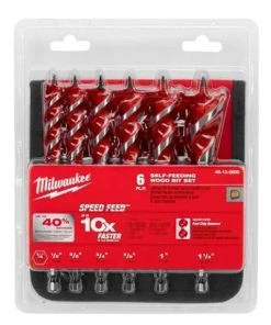 Milwaukee Tools Milwaukee 6Pc. 6-1/2" SPEED FEED Wood Bit Set 48-13-0600