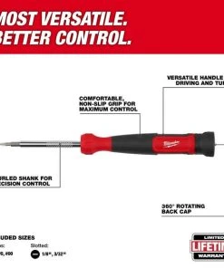 Milwaukee Tools Milwaukee 4in1 Precision Multi-Bit Driver 48-22-2930 -Milwaukee Tool-shop 48 22 2930 2