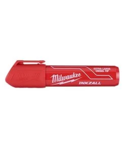 Milwaukee Tools Milwaukee INKZALL Extra Large Red Chisel Tip Marker 48-22-3266