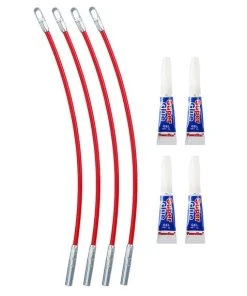 Milwaukee Tools Milwaukee Polyester Fish Tape Replacement Flexible Metal Leader (4-Pack) 48-22-4191