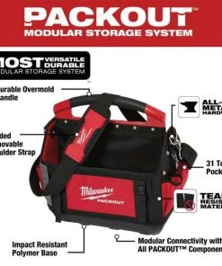 Milwaukee Tools Milwaukee 15" PACKOUT Open Tote Tool Bag 31 Pockets 48-22-8315 -Milwaukee Tool-shop 48 22 8315 3