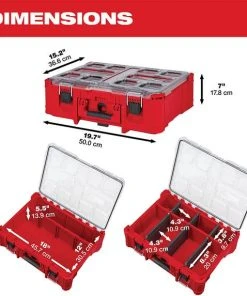 Milwaukee Tools Milwaukee Packout Deep Organizer 48-22-8432 -Milwaukee Tool-shop 48 22 8432 1