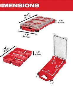 Milwaukee Tools Milwaukee Compact Low Profile Packout Organizer 48-22-8436 14 Milwaukee Tools Milwaukee Compact Low Profile Packout Organizer 48-22-8436 -Milwaukee Tool-shop 48 22 8436 5
