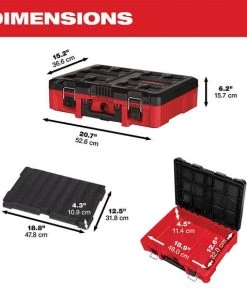 Milwaukee Tools Milwaukee PACKOUT Tool Case With Customizable Foam Insert 48-22-8450 13 Milwaukee Tools Milwaukee PACKOUT Tool Case With Customizable Foam Insert 48-22-8450 -Milwaukee Tool-shop 48 22 8450 3