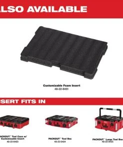 Milwaukee Tools Milwaukee PACKOUT Tool Case With Customizable Foam Insert 48-22-8450 18 Milwaukee Tools Milwaukee PACKOUT Tool Case With Customizable Foam Insert 48-22-8450 -Milwaukee Tool-shop 48 22 8450 5