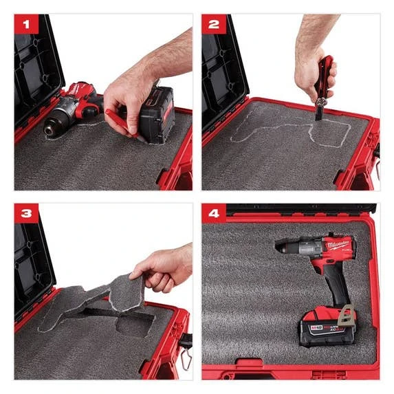Milwaukee Tools Milwaukee PACKOUT Tool Case With Customizable Foam Insert 48-22-8450 8 Milwaukee Tools Milwaukee PACKOUT Tool Case With Customizable Foam Insert 48-22-8450 - Image 6