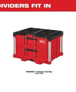 Milwaukee Tools Milwaukee Drawer Dividers For PACKOUT 2-Drawer Tool Box 48-22-8472 9 Milwaukee Tools Milwaukee Drawer Dividers For PACKOUT 2-Drawer Tool Box 48-22-8472 -Milwaukee Tool-shop 48 22 8472 3