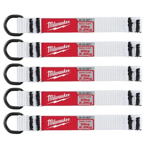 Milwaukee Tools Milwaukee 5 Lb D-Ring Web Attachment (5 Pack) 48-22-8871 3 Milwaukee Tools Milwaukee 5 Lb D-Ring Web Attachment (5 Pack) 48-22-8871