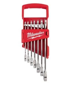 Milwaukee Tools Milwaukee SAE Ratcheting Combination Wrench Set 7 Piece 48-22-9406