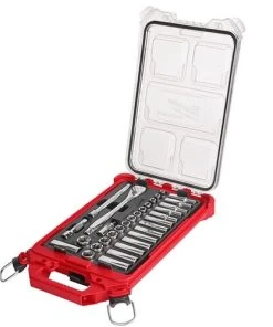 Milwaukee Tools Milwaukee 3/8" Drive 32pc METRIC Ratchet & Socket Set PACKOUT 48-22-9482