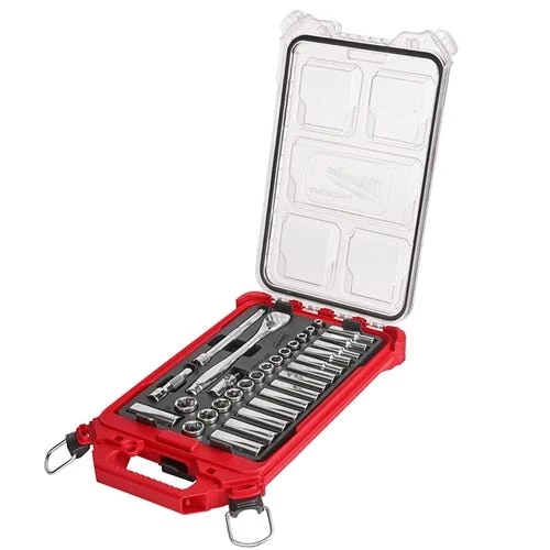 Milwaukee Tools Milwaukee 3/8" Drive 32pc METRIC Ratchet & Socket Set PACKOUT 48-22-9482 3 Milwaukee Tools Milwaukee 3/8" Drive 32pc METRIC Ratchet & Socket Set PACKOUT 48-22-9482