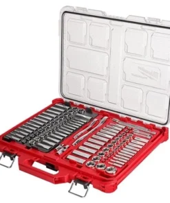 Milwaukee Tools Milwaukee 1/4" & 3/8" Drive 106pc SAE & METRIC Ratchet & Socket Set PACKOUT 48-22-9486
