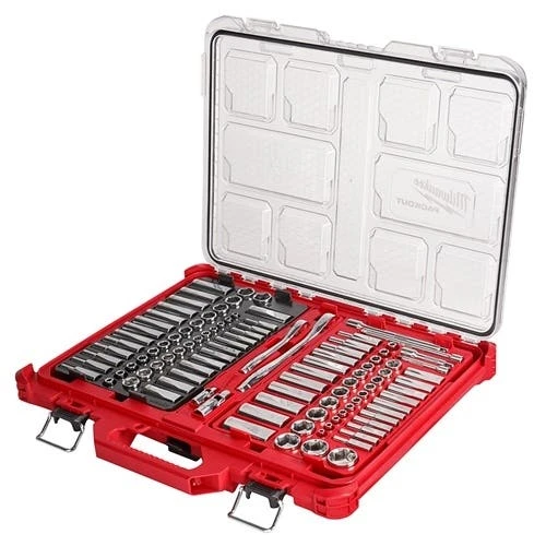 Milwaukee Tools Milwaukee 1/4" & 3/8" Drive 106pc SAE & METRIC Ratchet & Socket Set PACKOUT 48-22-9486 3 Milwaukee Tools Milwaukee 1/4" & 3/8" Drive 106pc SAE & METRIC Ratchet & Socket Set PACKOUT 48-22-9486